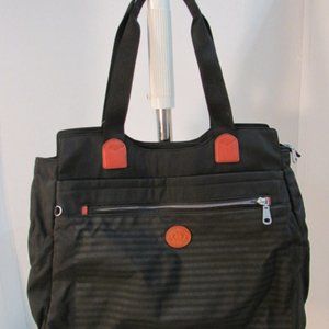 Beside-U Black Nylon Satchel Tote - NWT